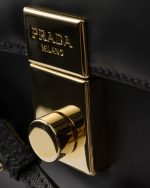 Prada Soft Sound Small Leather Shoulder Bag With Charms - Image 4